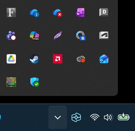 Autodesk Desktop Connector icon in the Windows system tray