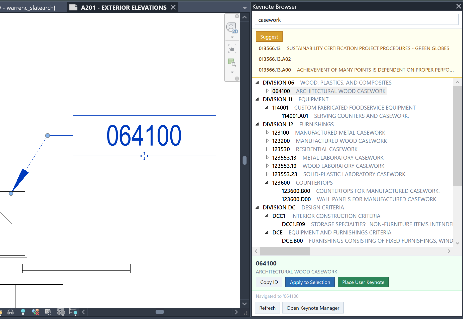Smart Keynotes — search and apply keynotes in Revit